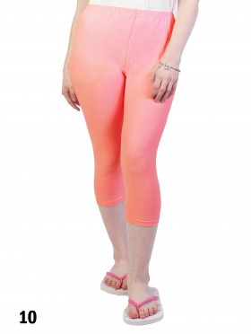 Plus Size Basic Stretchy Capri Leggings